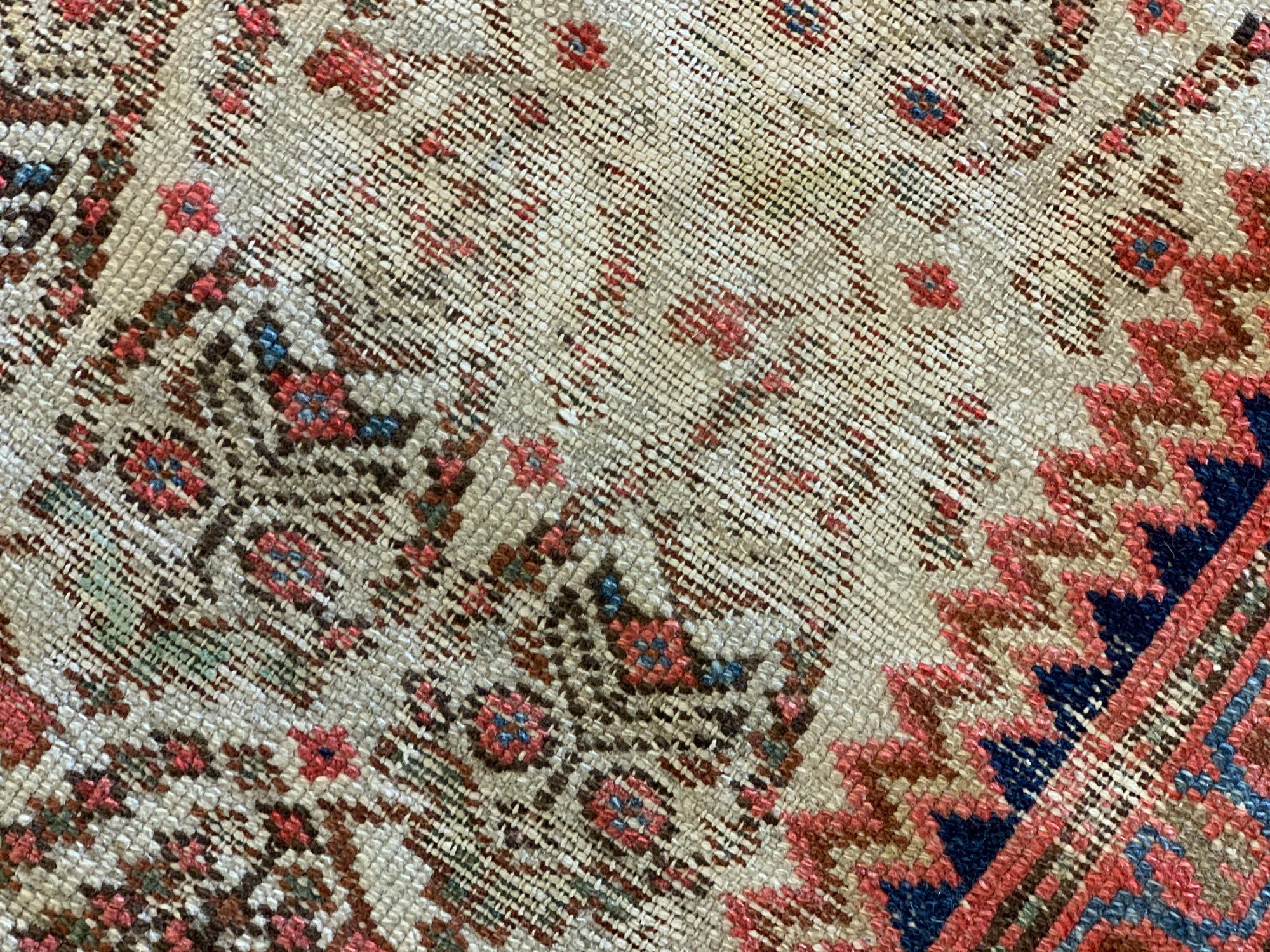 Late 19th Century Antique Rugs Caucasian Wool Area Paisley Tradition Oriental Carpet Rug For Sale