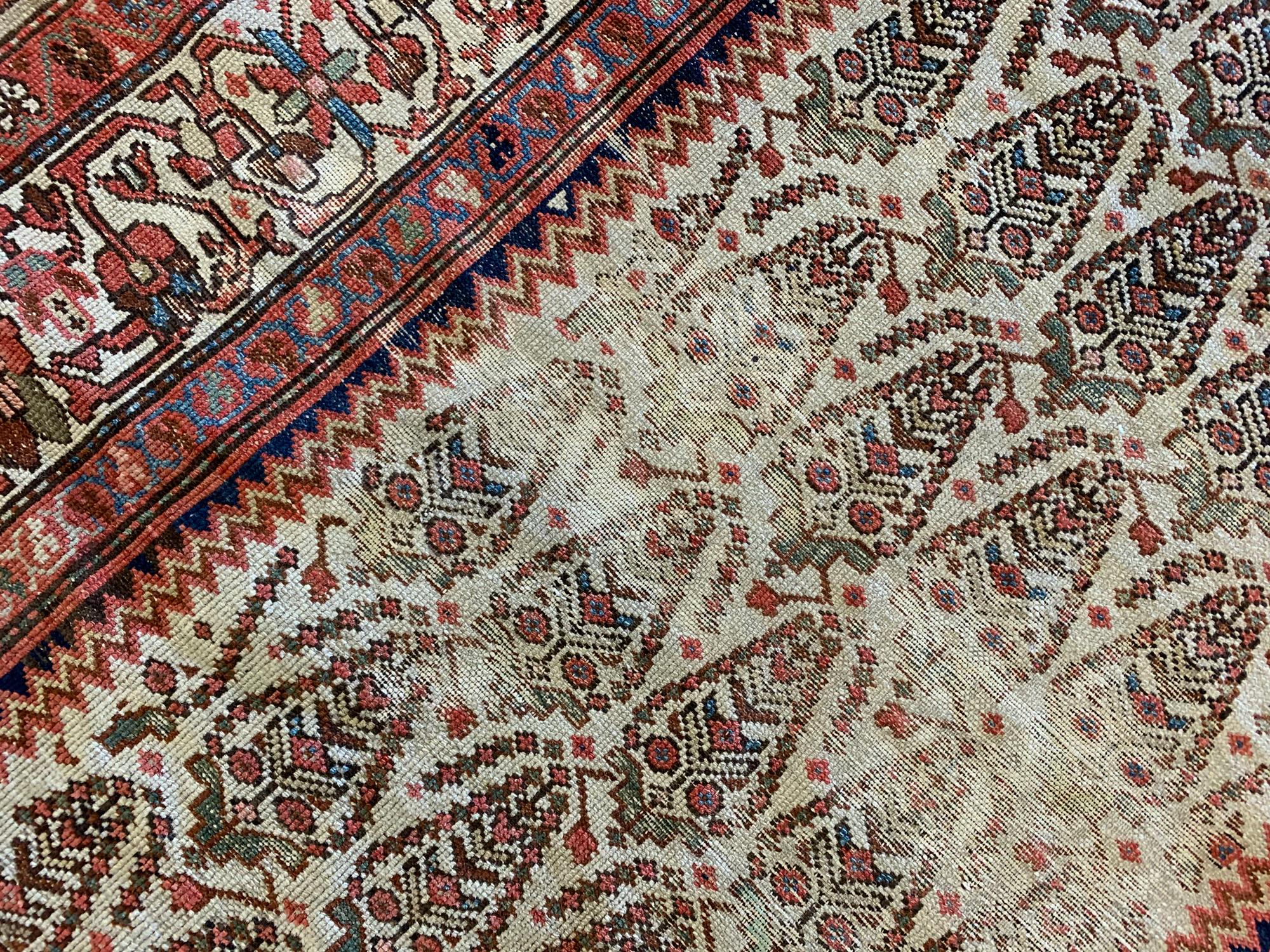 Antique Rugs Caucasian Wool Area Paisley Tradition Oriental Carpet Rug For Sale 1