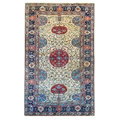 Antike Teppiche Zentralasiatisch Khotan Teppich Handgefertigter Orientteppich