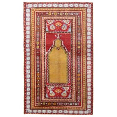 Used Rugs Handmade Prayer Rug, Turkish Living Room Rug for Sale Home Decor