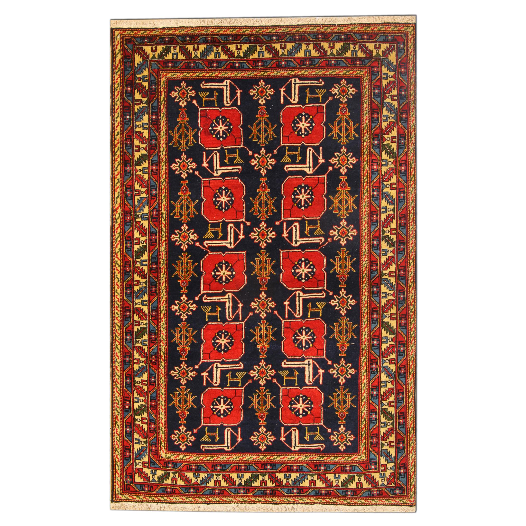 Antique Rugs, Karabagh Antique Oriental Rugs, Karakashli Caucasian Carpet