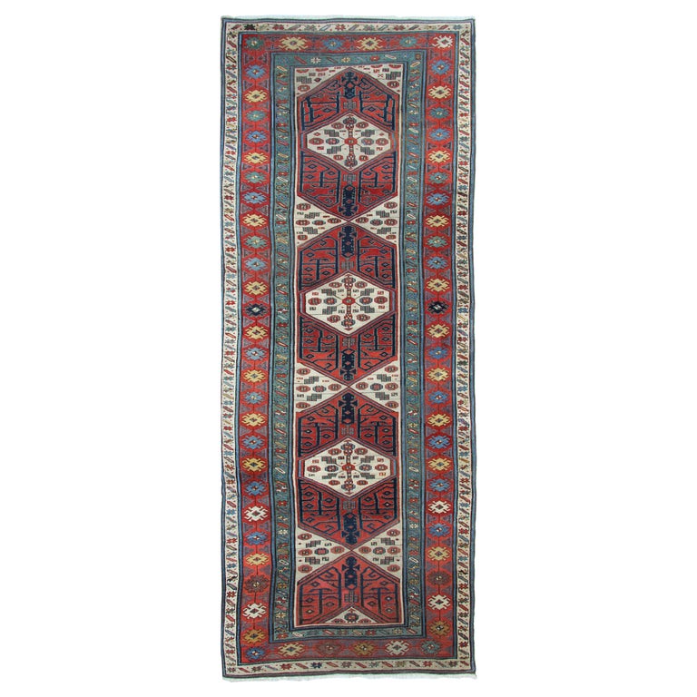 Antique Rugs, Kazak Rug, Handmade Carpet Runners Oriental Rug from ...