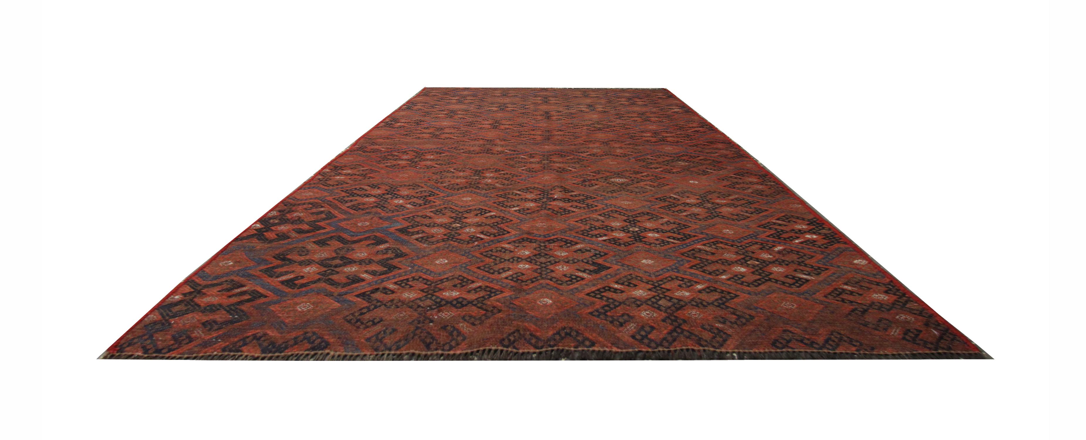 Tribal Antique Rugs Kilims Handmade Carpet Caucasian Kilim Area Rug For Sale