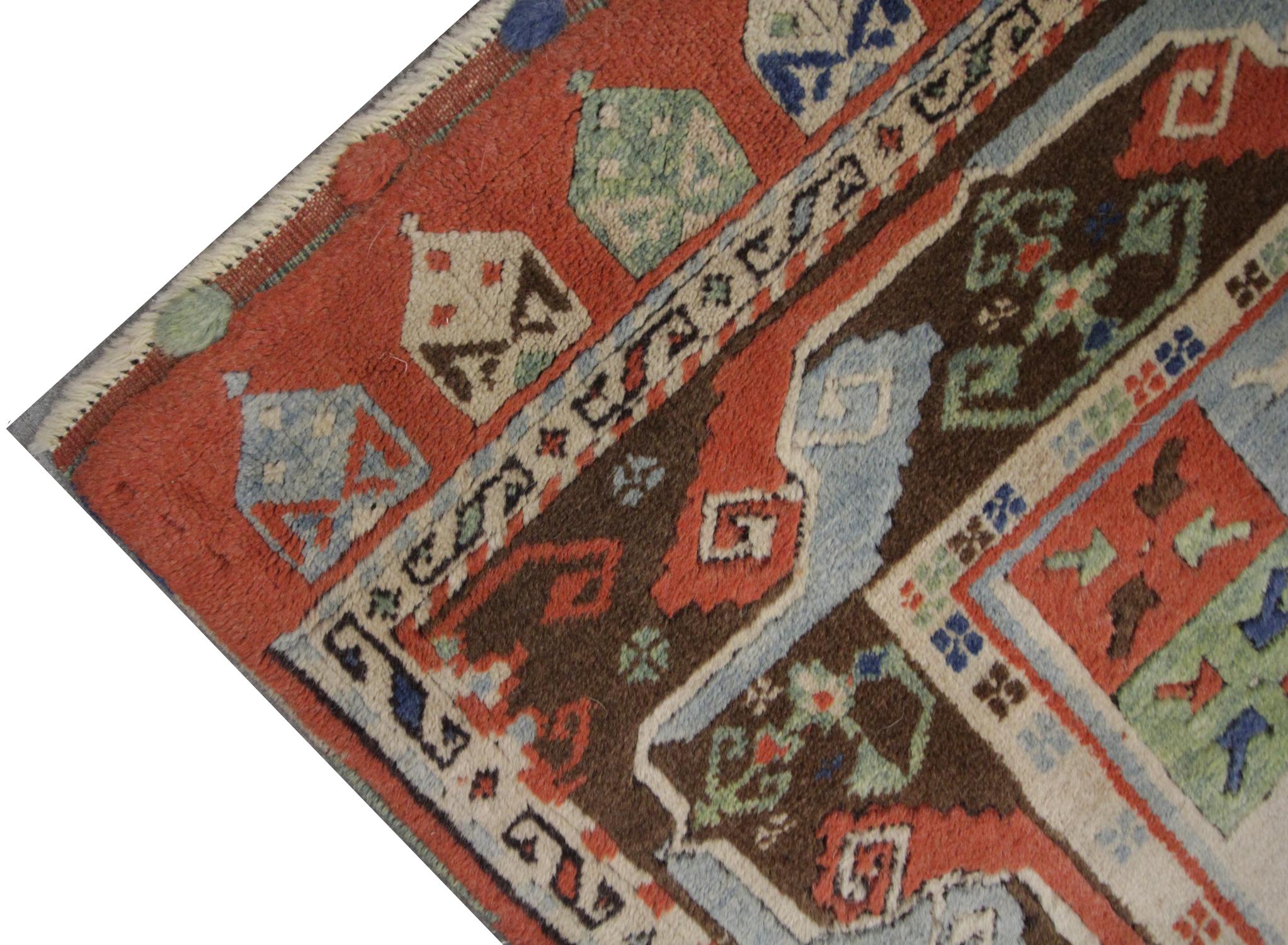 Turkmen Antique Rugs Milas Area-Turkish Rug, Handmade Carpet Oriental Living Room Rug