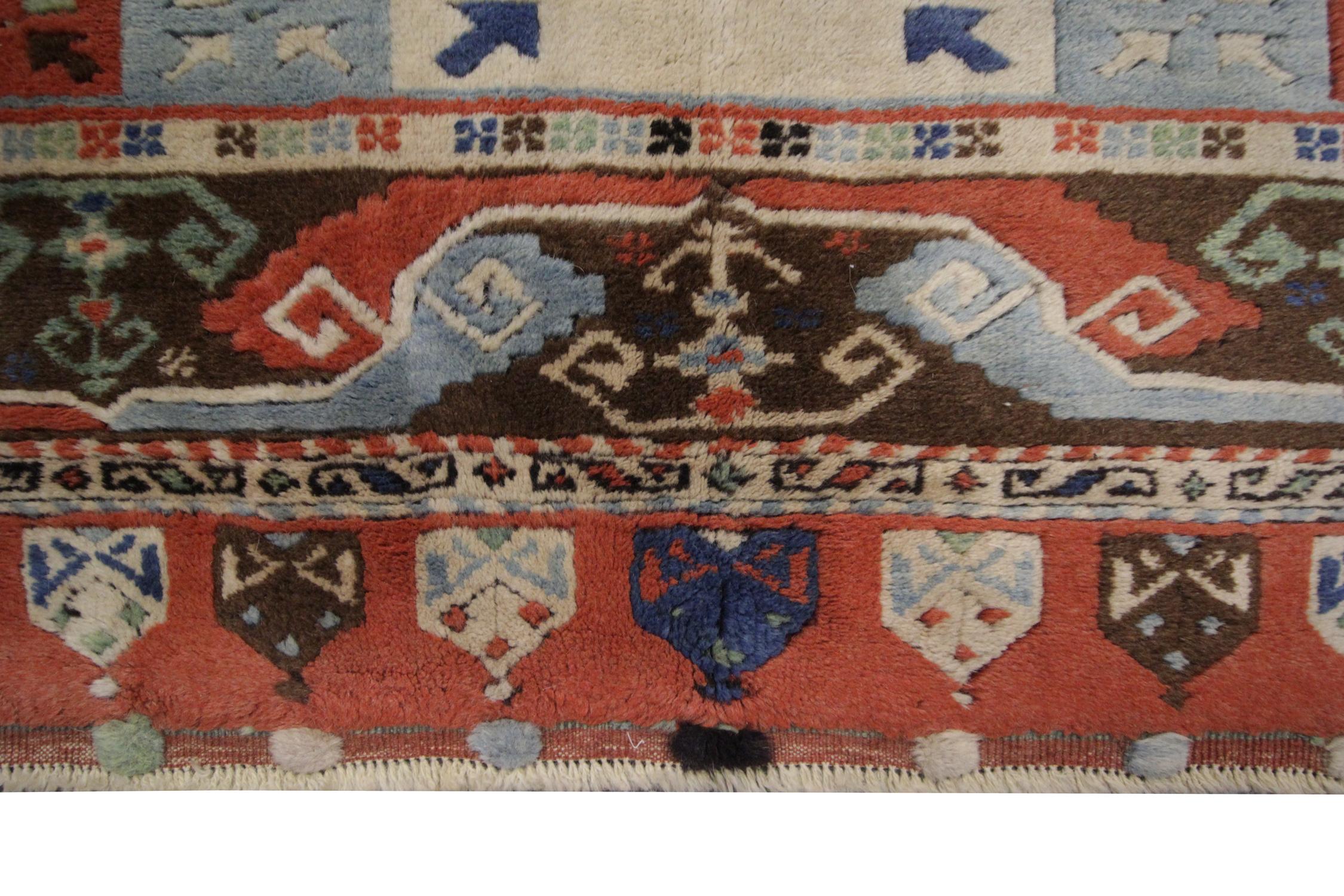 Woven Antique Rugs Milas Area-Turkish Rug, Handmade Carpet Oriental Living Room Rug