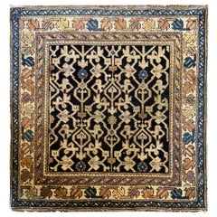 Antique Rugs Oriental Caucasian Kuba, Traditional Handmade Carpet