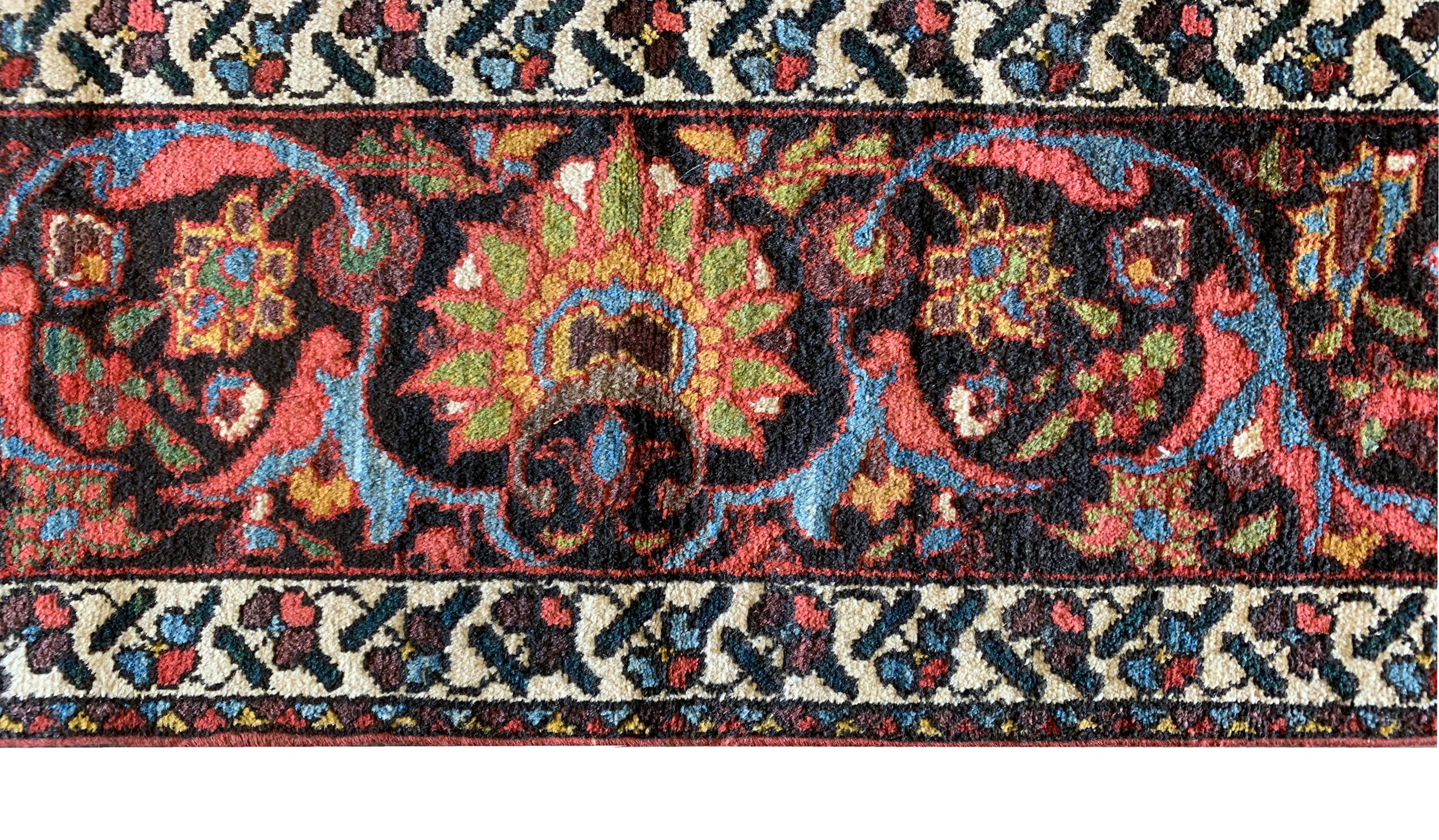 Antique Rugs Oriental Caucasian Livingroom Carpet, Handmade Area Rug For Sale 2