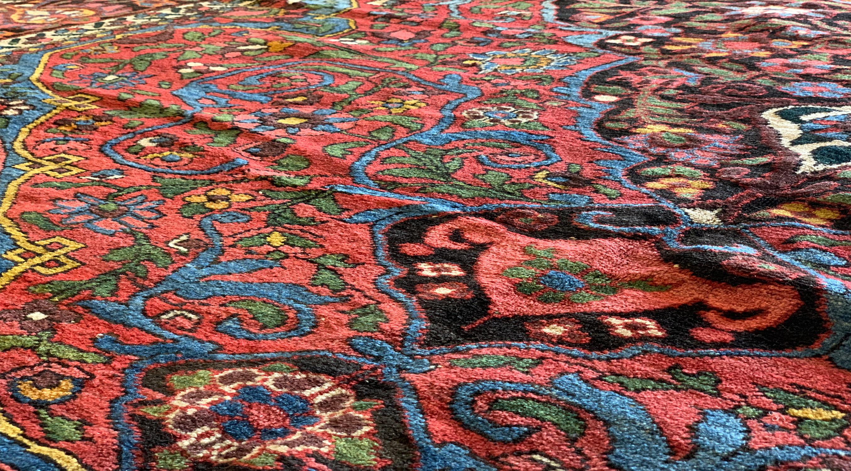 Antique Rugs Oriental Caucasian Livingroom Carpet, Handmade Area Rug For Sale 6