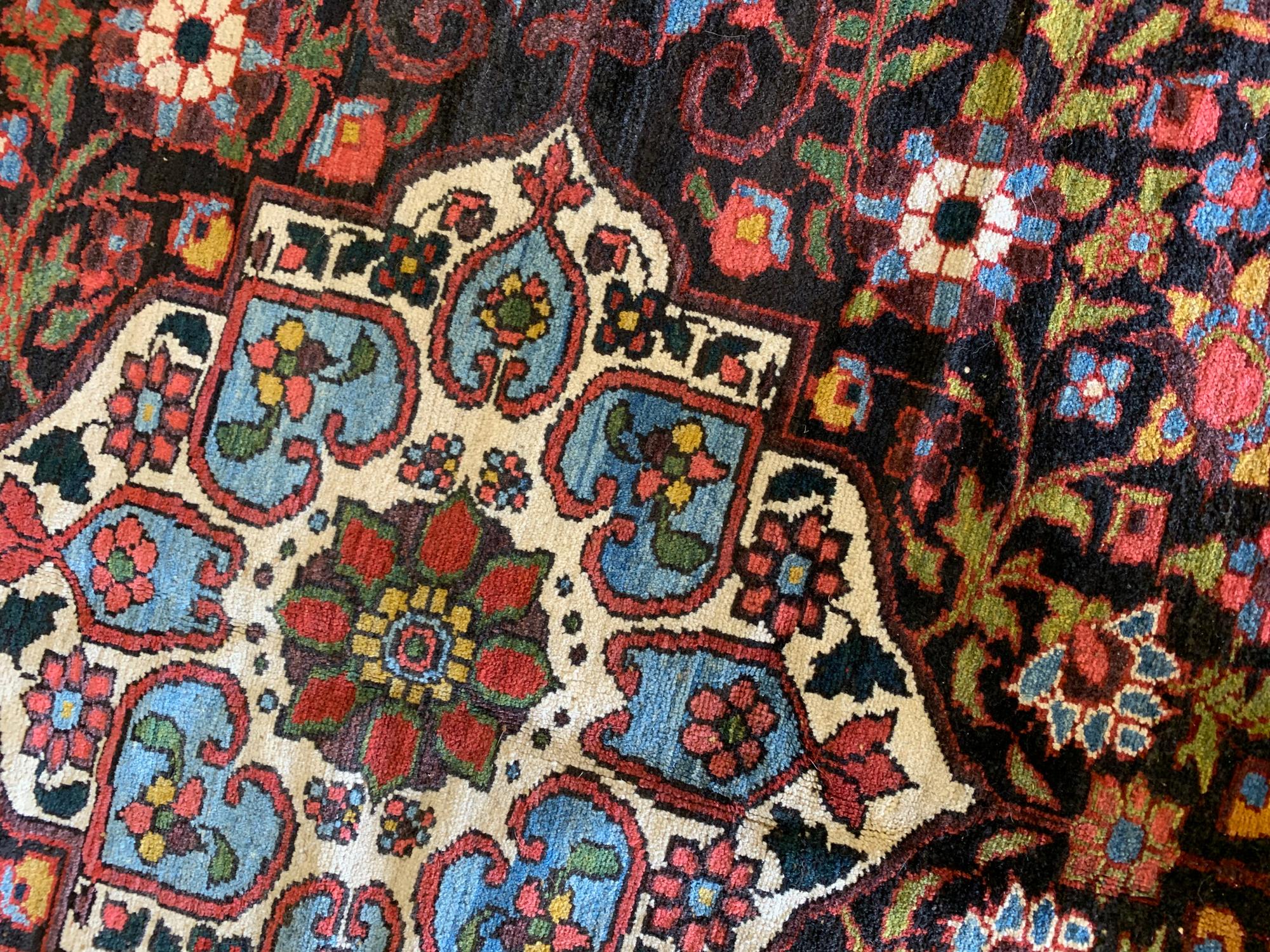 Antique Rugs Oriental Caucasian Livingroom Carpet, Handmade Area Rug For Sale 9