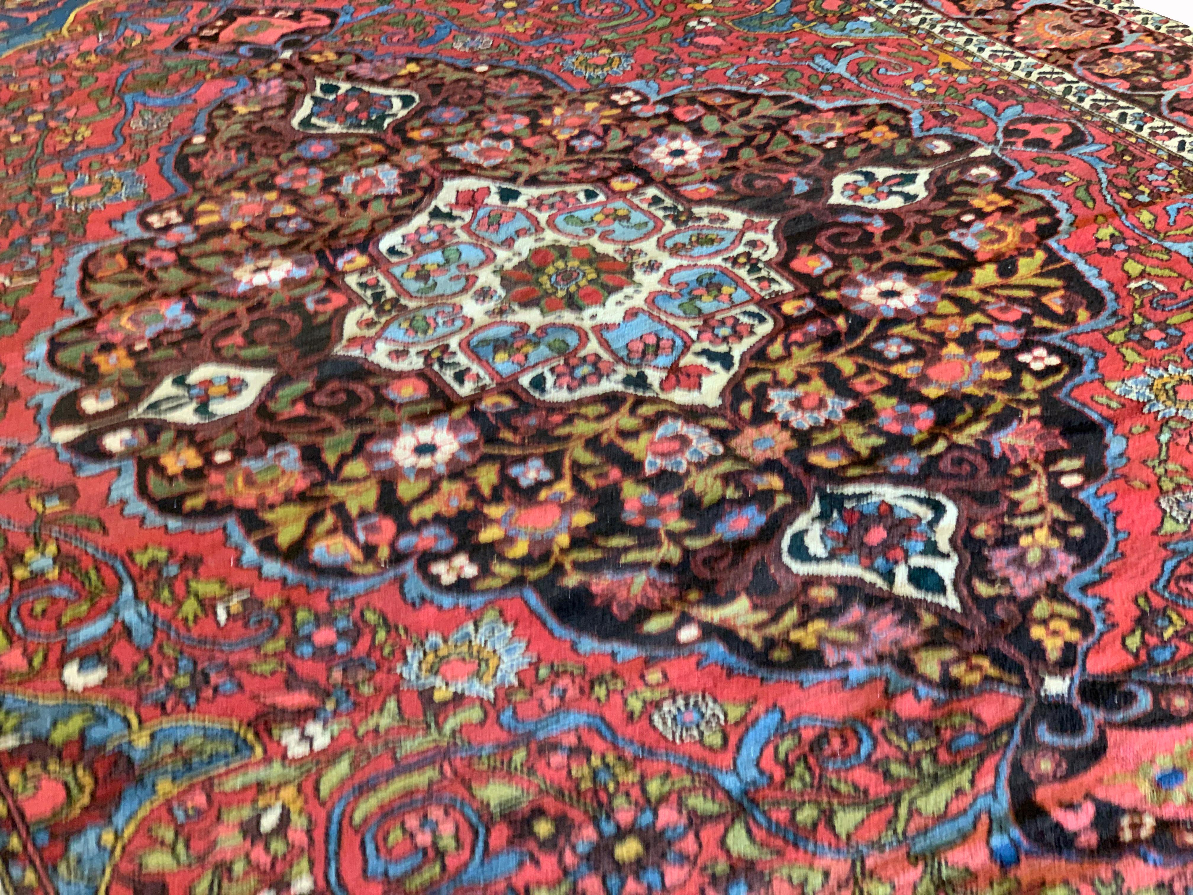 Azerbaijani Antique Rugs Oriental Caucasian Livingroom Carpet, Handmade Area Rug For Sale
