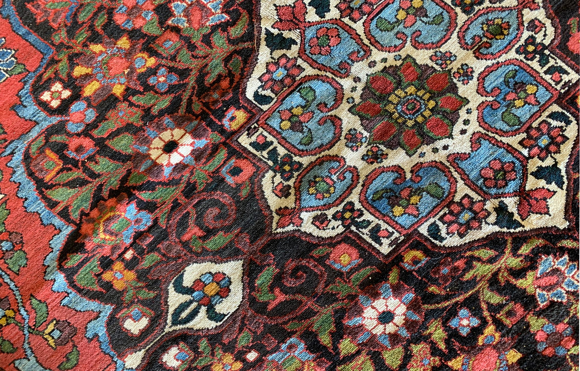 Antique Rugs Oriental Caucasian Livingroom Carpet, Handmade Area Rug For Sale 1