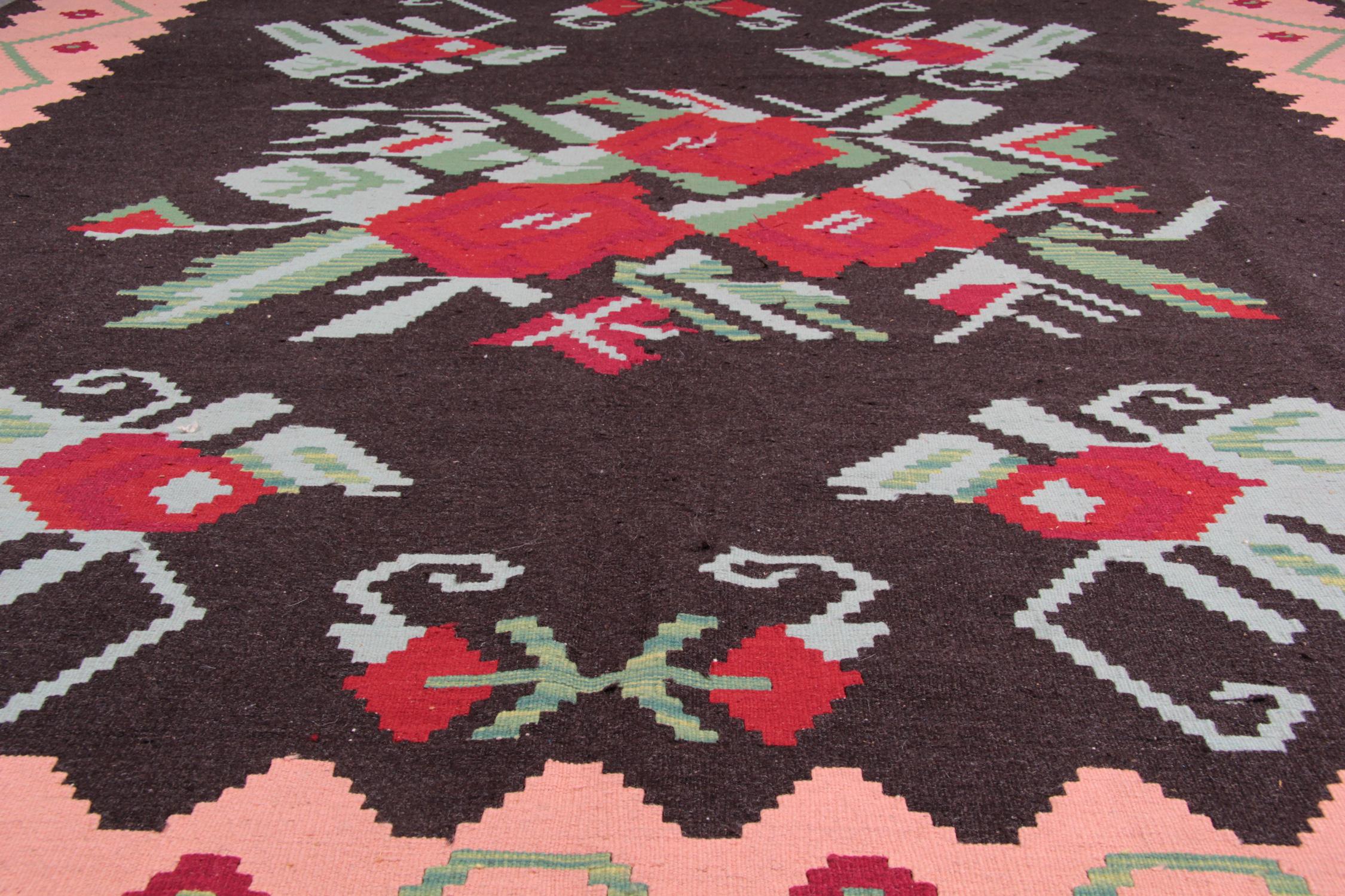 Vegetable Dyed Antique Rugs Oriental Kilim Rugs, Traditional Rugs, Handmade Carpets for Sale For Sale