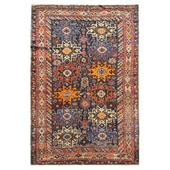 Tapis anciens Tapis orientaux en laine géométrique Kazak en vente