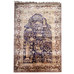 Antique Rugs, Pure Silk Rugs Turkish Rugs Handmade Carpet Oriental Rug for Sale