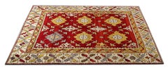 Antique Rugs Red Anatolian Handmade Carpet Turkish Rugs for Sale