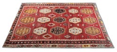 Antique Rugs, Red Kilim Rugs Sarkisla Carpet Turkish Rugs for Sale