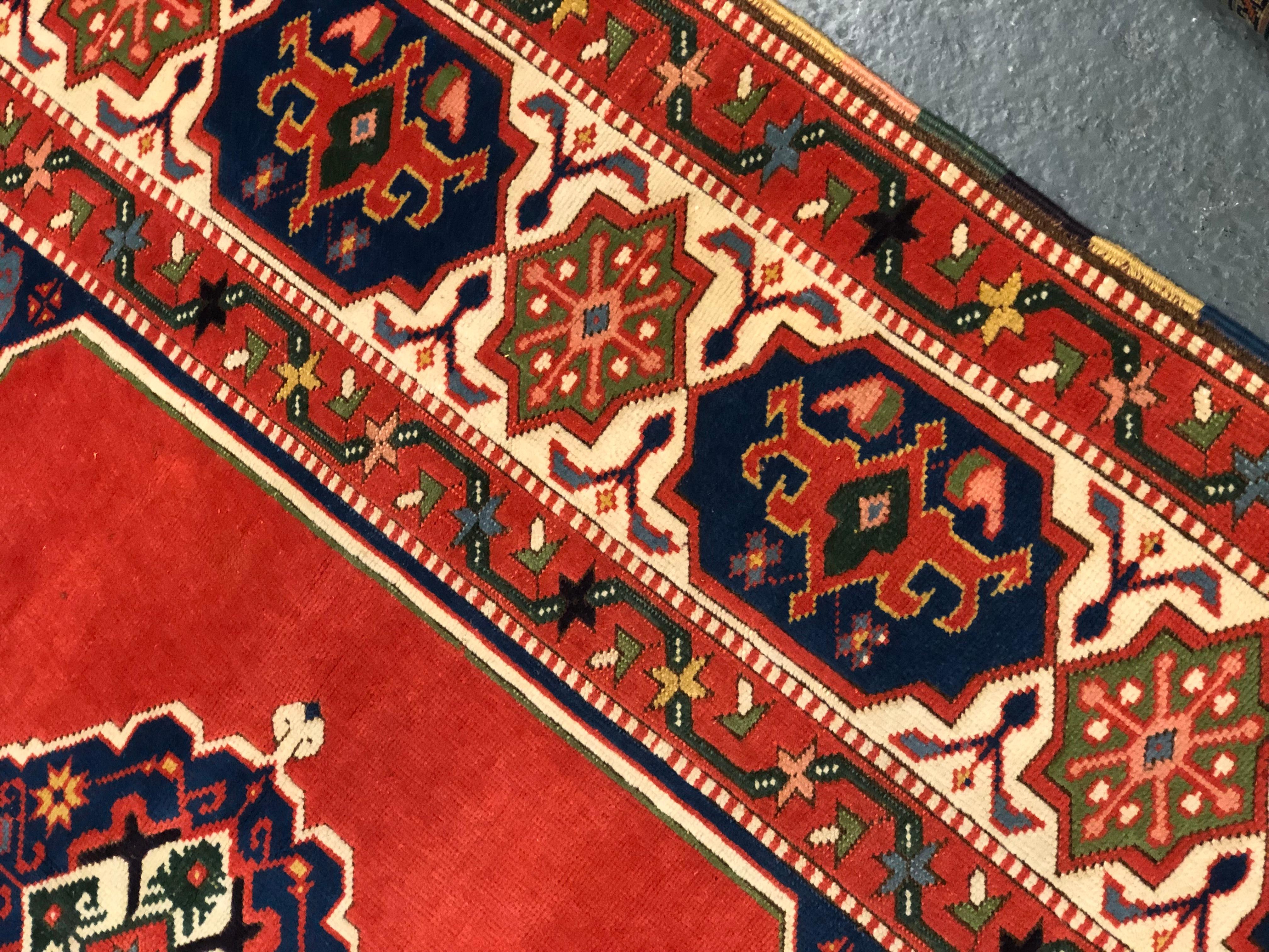 Alfombras Antiguas Alfombra Turca Roja Alfombra hecha a mano, Alfombra Oriental Alfombras de Salón Teñido con vegetales en venta