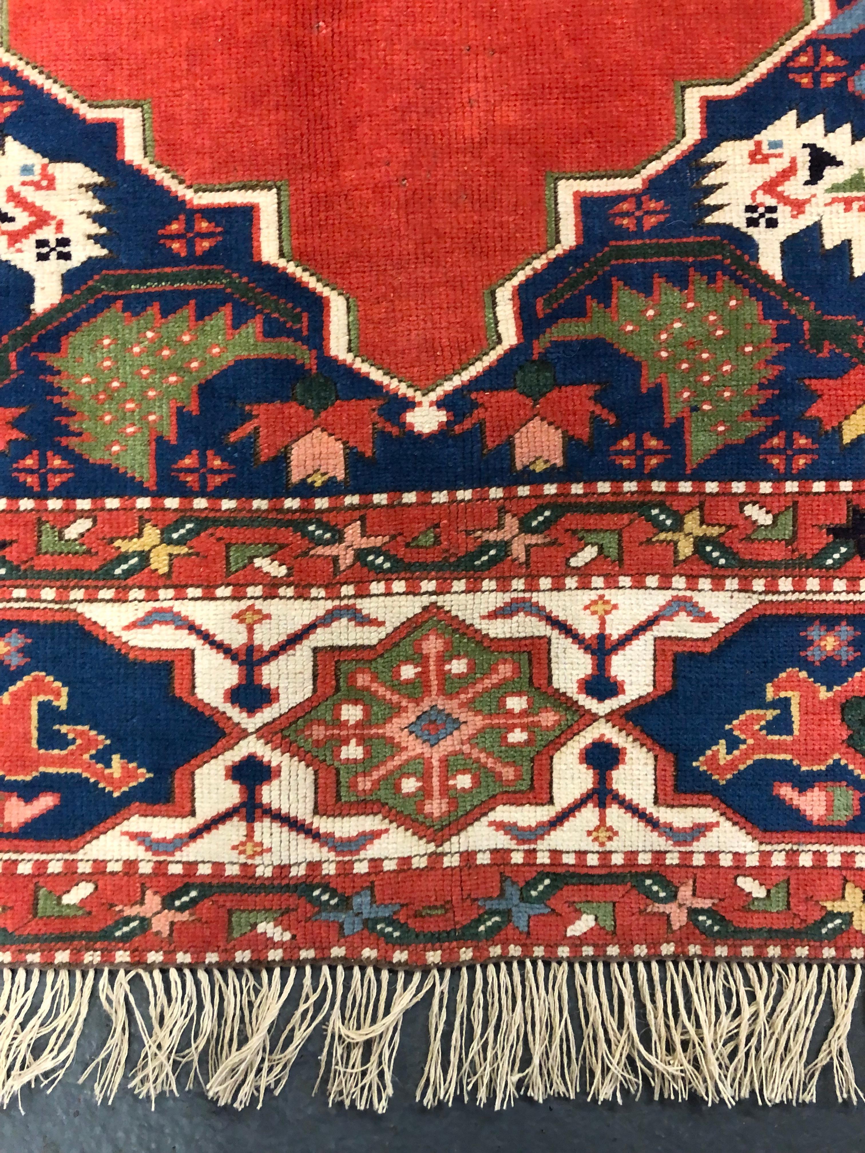 Alfombras Antiguas Alfombra Turca Roja Alfombra hecha a mano, Alfombra Oriental Alfombras de Salón Lana en venta