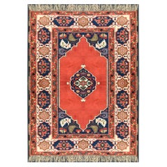 Tapis anciens Turquie rouge Tapis fait à la main, Tapis oriental Tapis de salon