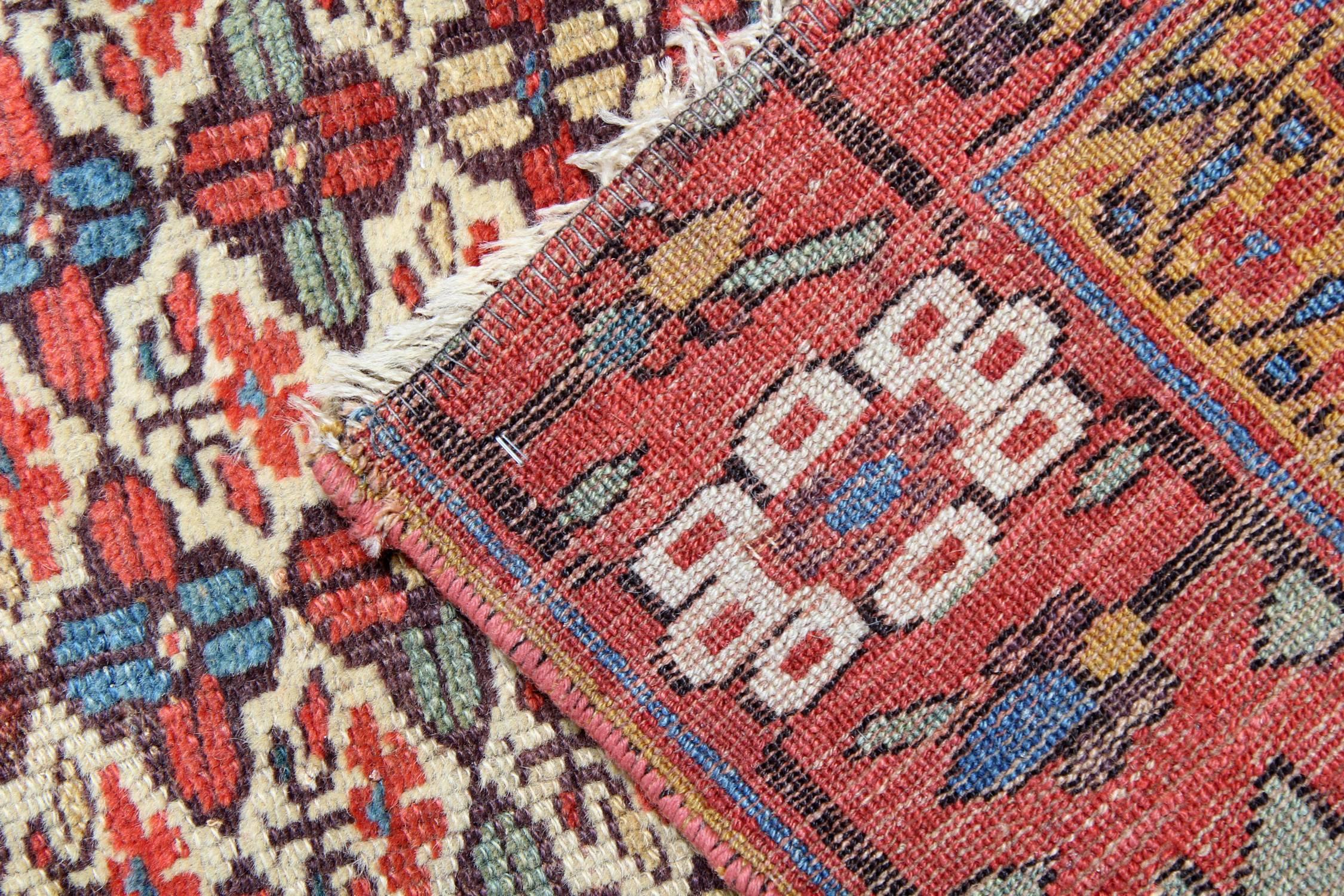 Kazak Antique Rugs, Runner Rugs Handmade Carpet Oriental Rugs, Shirvan Carpet Runners For Sale