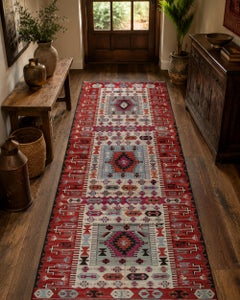 Antique Rugs Traditional Turkish Kilim Rug Oriental Wool Area Rug Large Kilim