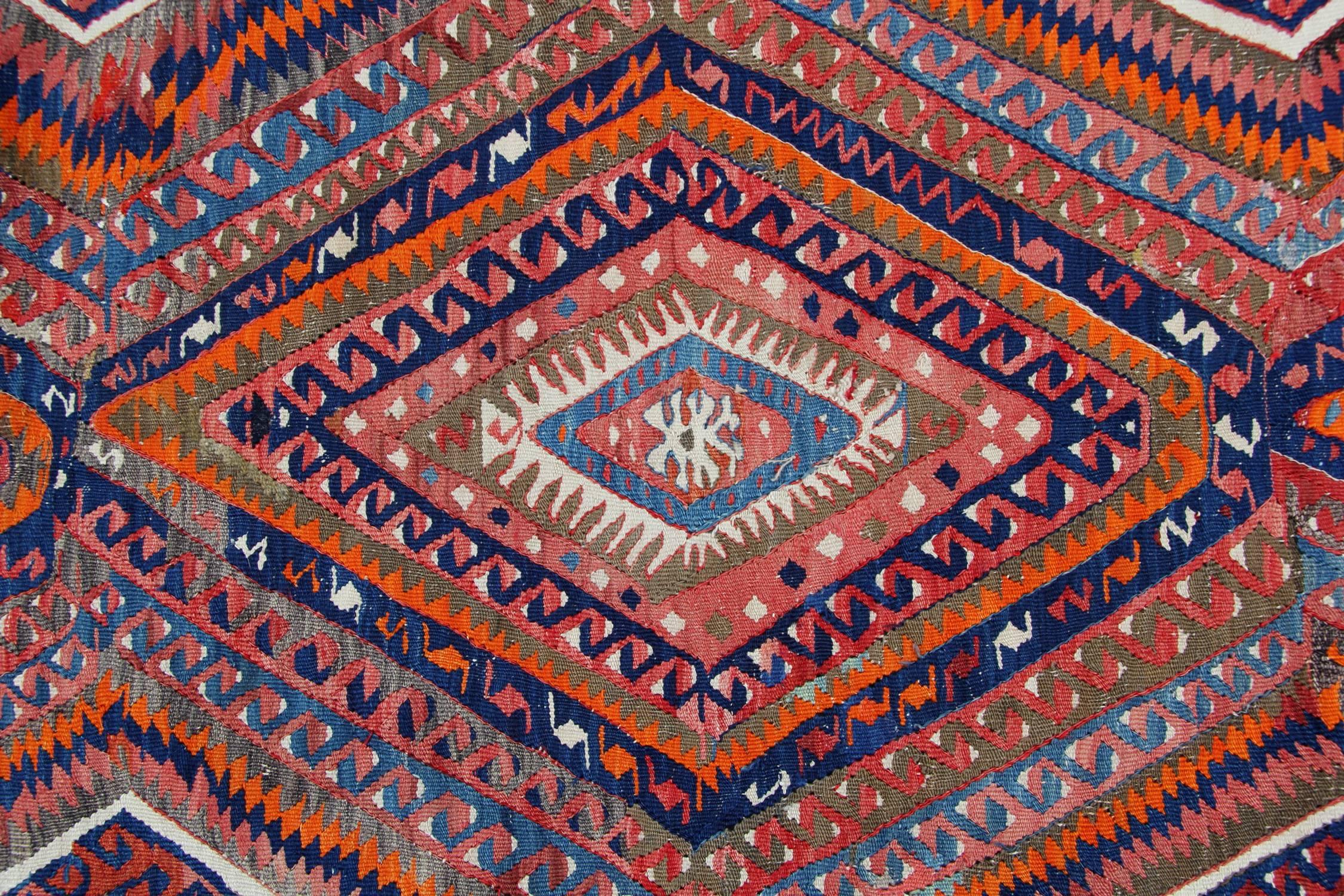 Needlepoint Antique Rugs Turkish Handmade Carpet, Kilim Rugs, Oriental Rugs For Sale