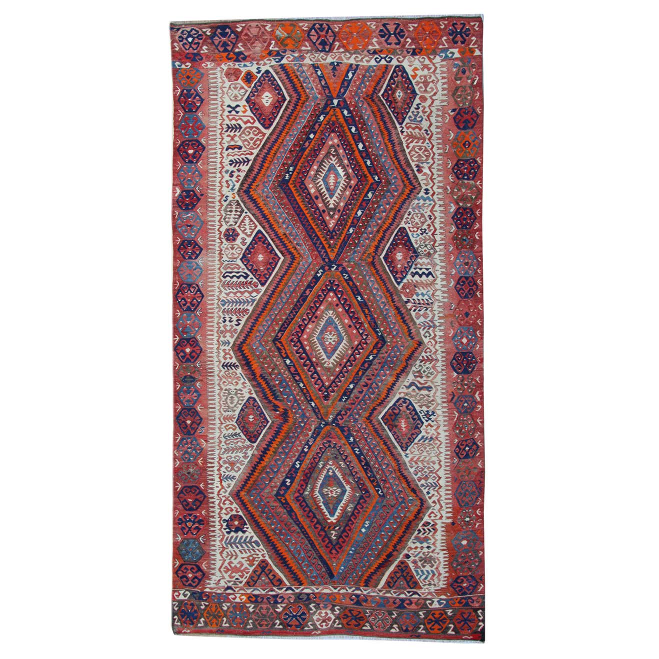 Antique Rugs Turkish Handmade Carpet, Kilim Rugs, Oriental Rugs For ...