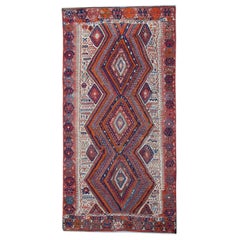 Antique Rugs Turkish Handmade Carpet, Kilim Rugs, Oriental Rugs Geometric