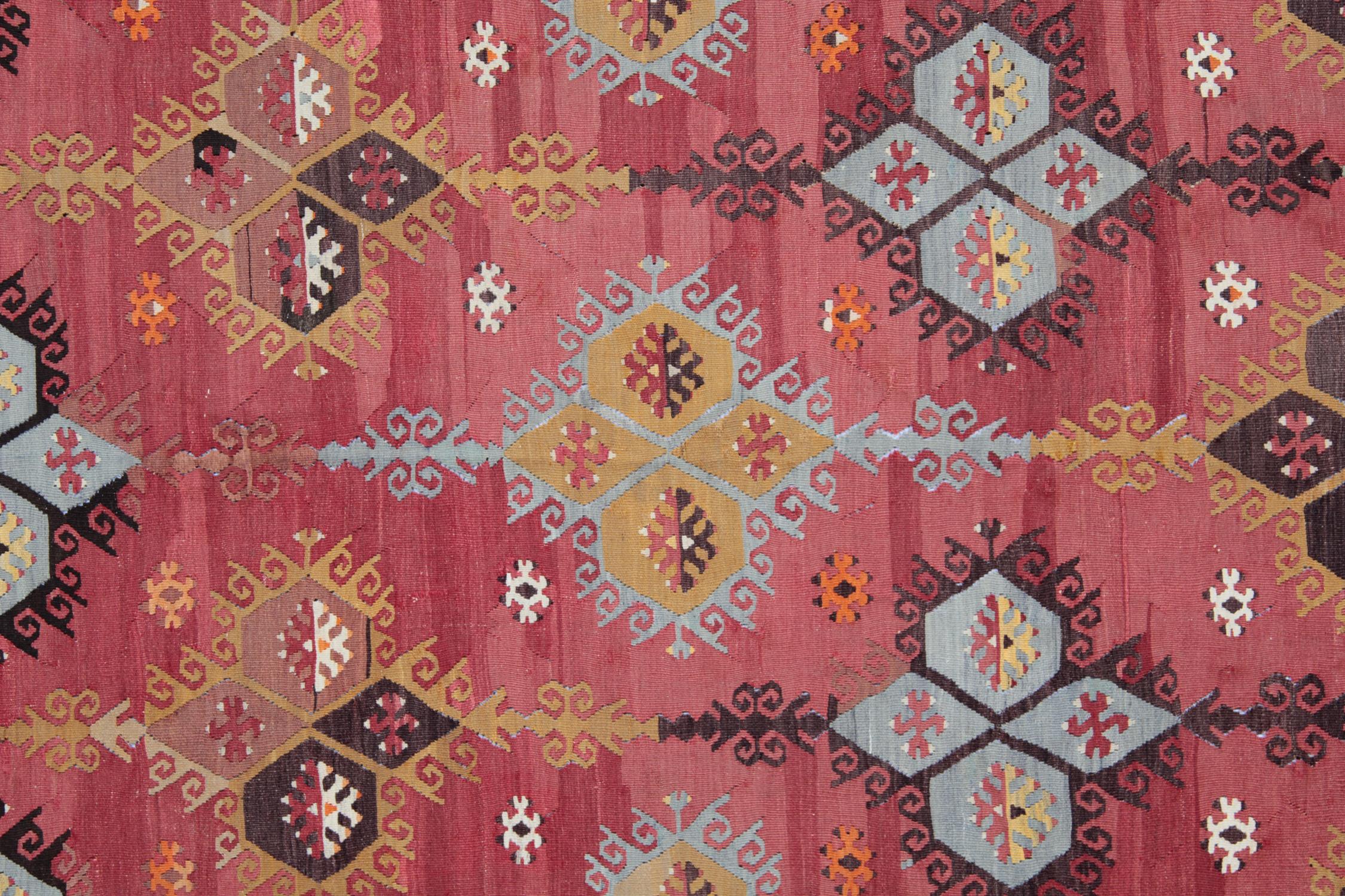 Vegetable Dyed Antique Rugs, Turkish Kilim Rug, Sarkisla Carpet Rug from Anatolia