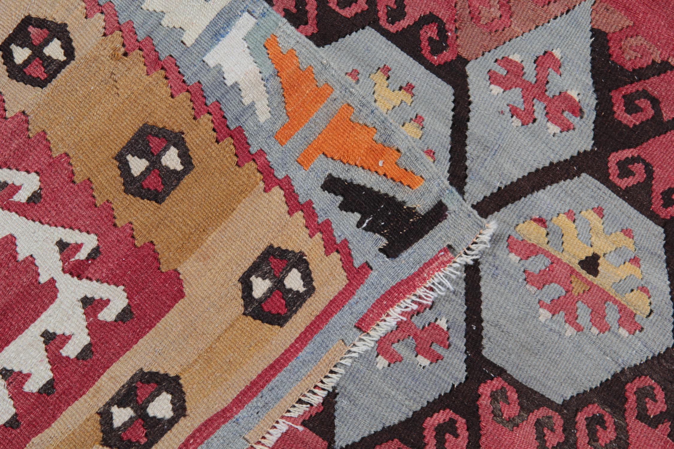 Wool Antique Rugs, Turkish Kilim Rug, Sarkisla Carpet Rug from Anatolia