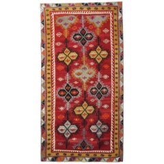 Tapis anciens, tapis turc Kilim, tapis Sarkisla fait main, tapis oriental en vente