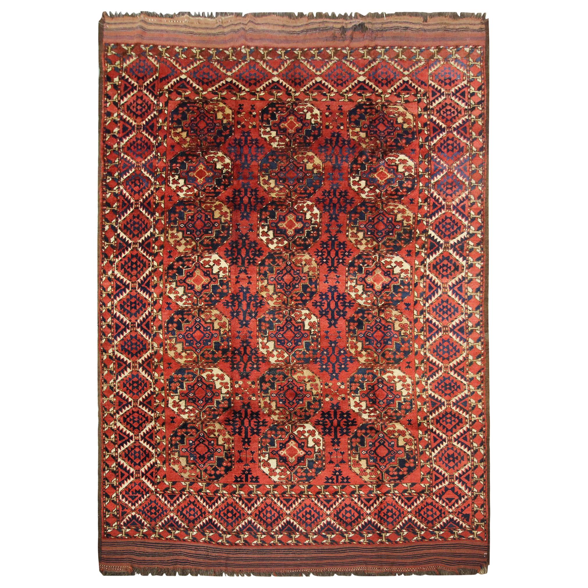 Antique Turkmen Carpet For Sale at 1stDibs