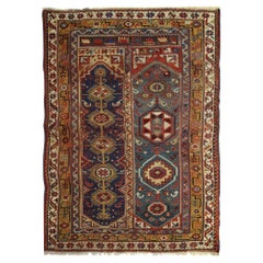 Antique Rugs Yellow Turkish Rug Handmade Carpet, Living Room Rug from Milas