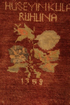 Antique Rugs Yellow Turkish Rug Handmade Carpet, Oriental Rug Living Room Rugs