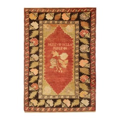 Antique Rugs Yellow Turkish Rug Handmade Carpet, Oriental Rug Living Room Rugs