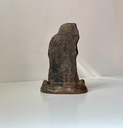 Antique Runestone Desk Ornament - Paperweight in Cast Iron, 1894