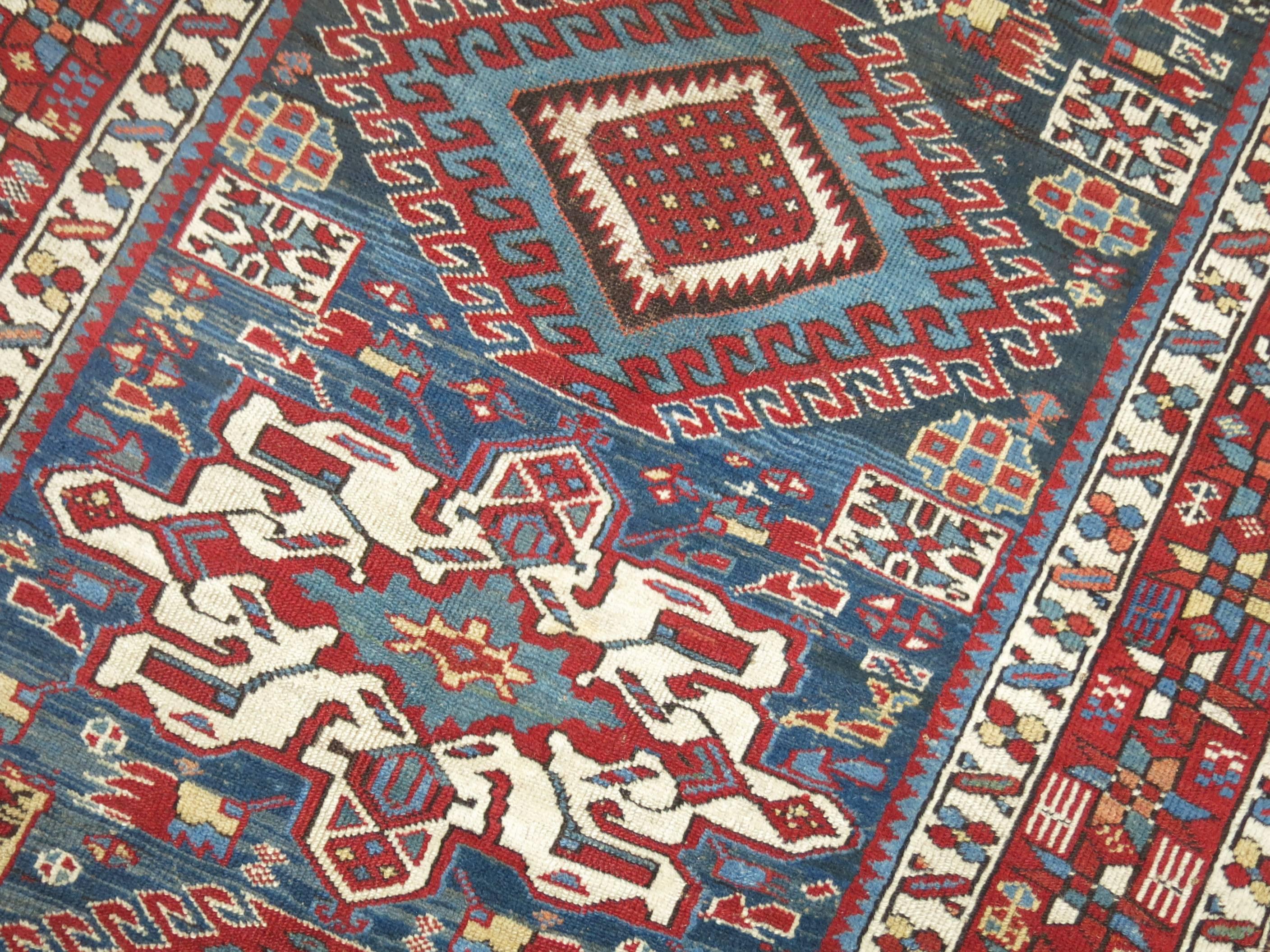 Wool Antique Runner from Northwest Persia For Sale