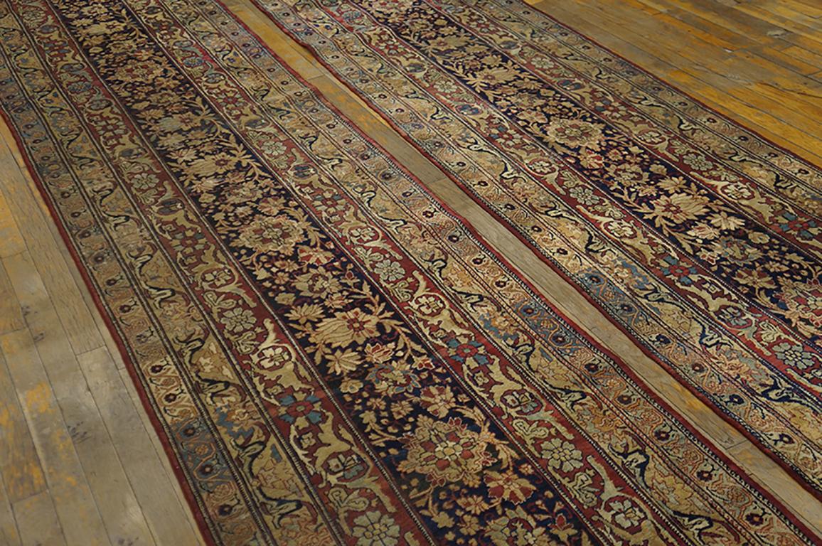 19th Century Pair of S.E. Persian Kirman Laver Runner Carpets ( 2'6