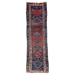 Antique Runner with Charming Protective Animals, c. 1930-40's