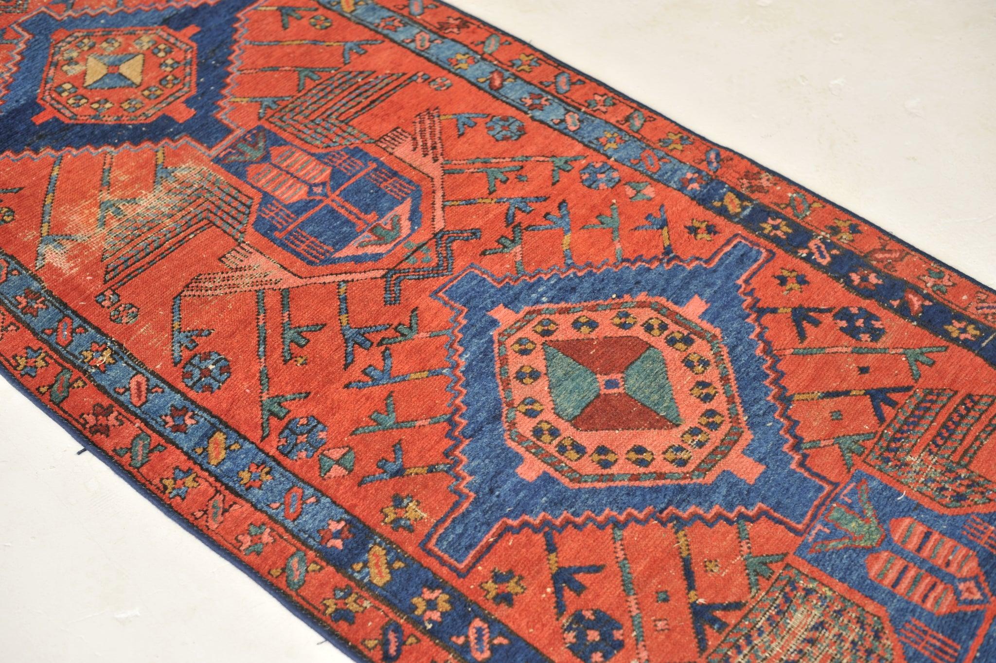 Antique Runner with Incredible Geometric Tribal Design For Sale 6
