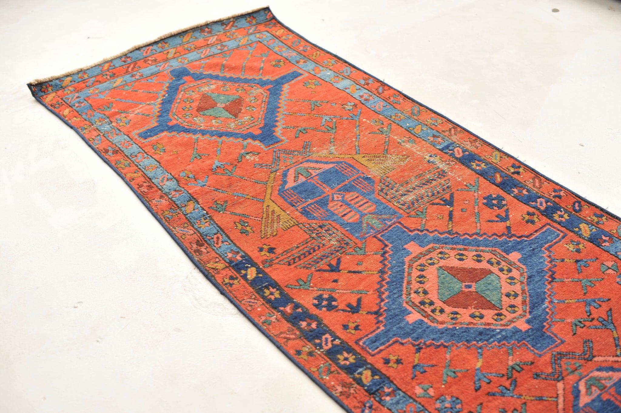 Antique Runner with Incredible Geometric Tribal Design For Sale 3
