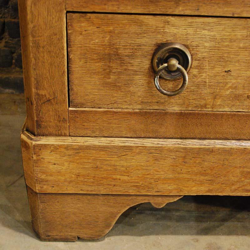 Antique Rural French Chest of Drawers or Commode in Cleaned Natural Oak 2