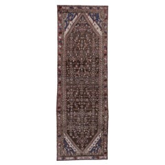 Tapis de couloir rural ancien Malayer