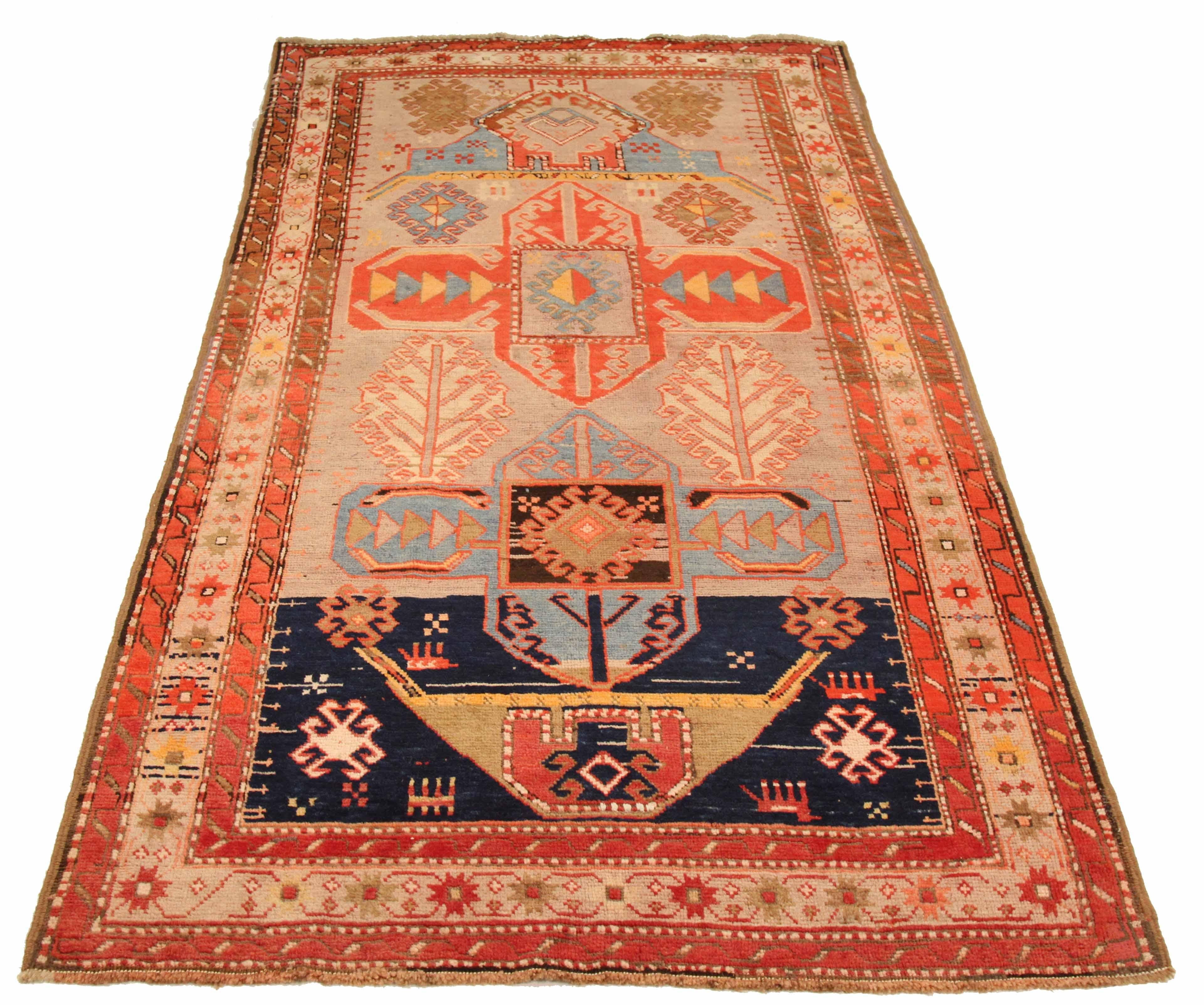 Antique Russia area rug handwoven from the finest sheep’s wool. It’s colored with all-natural vegetable dyes that are safe for humans and pets. It’s a traditional Karabagh design handwoven by expert artisans. It’s a lovely area rug that can be