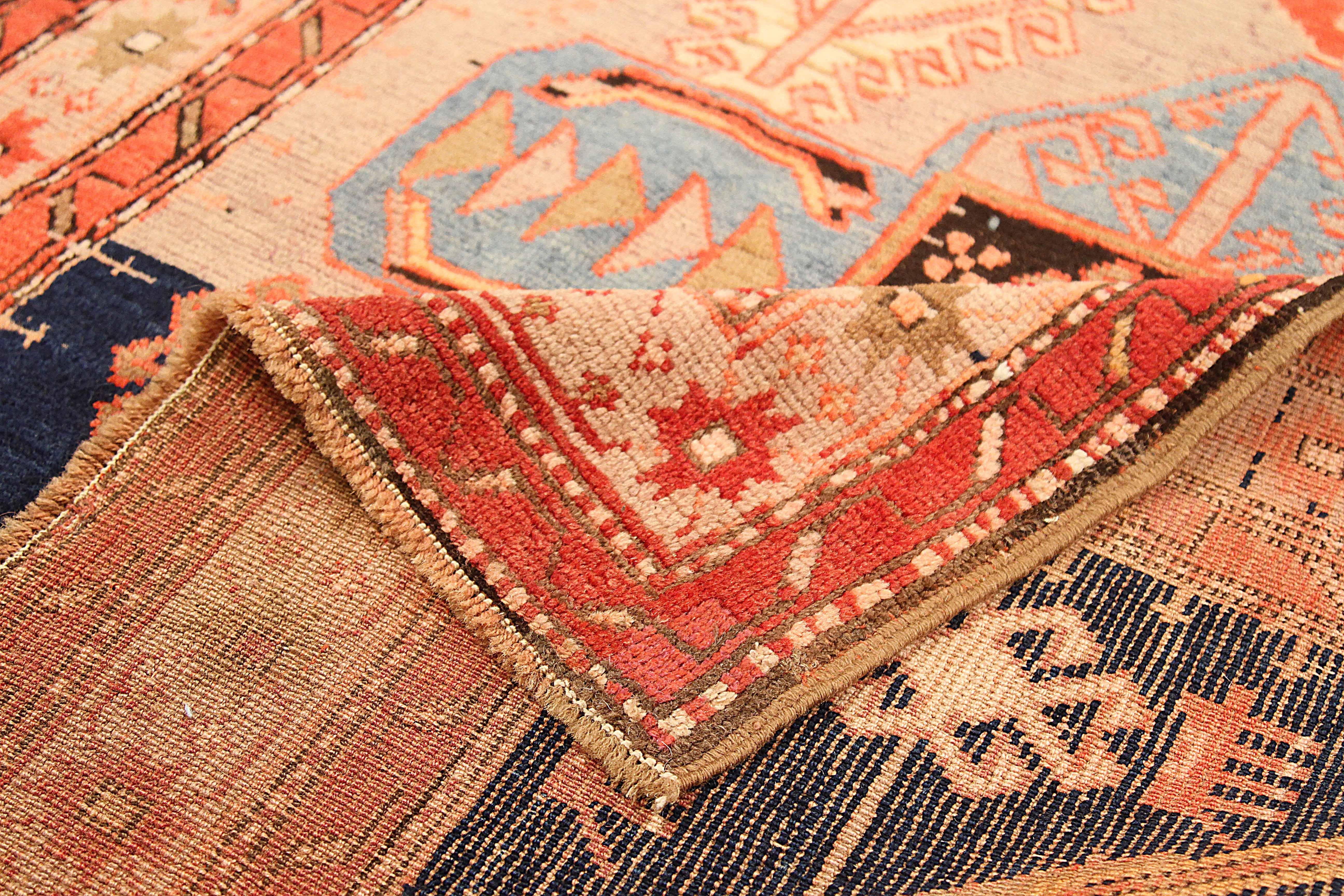Russian Antique Russia Area Rug Karabagh Design For Sale