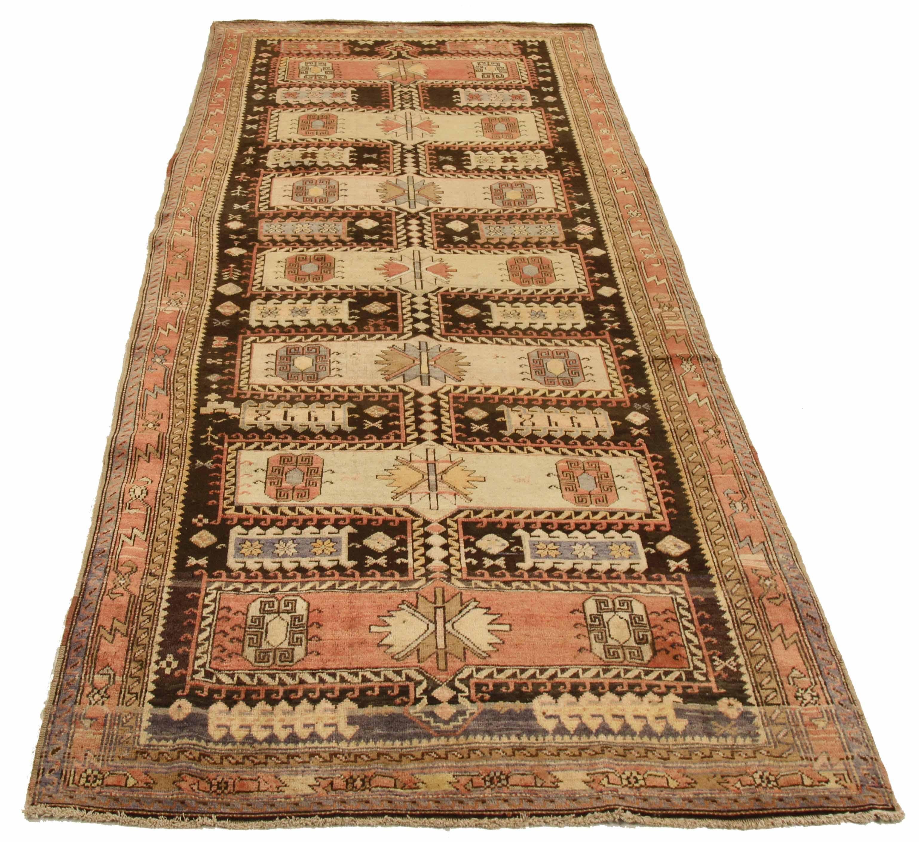Antique Russia area rug handwoven from the finest sheep’s wool. It’s colored with all-natural vegetable dyes that are safe for humans and pets. It’s a traditional Karabagh design handwoven by expert artisans.It’s a lovely area rug that can be