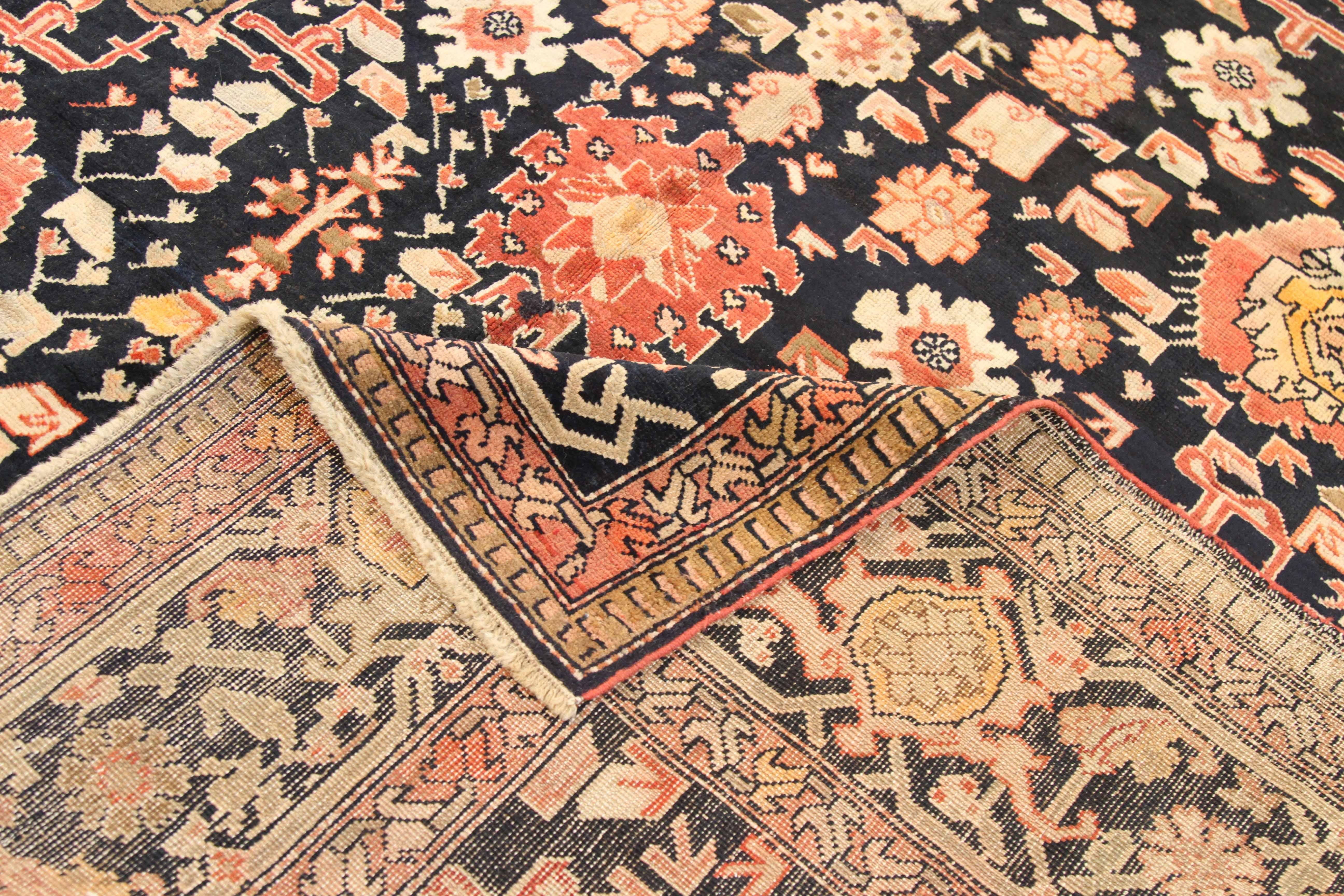 Russian Antique Russia Area Rug Karabagh Design For Sale