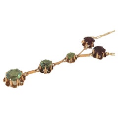 Antique imperial Russian Garnet Gold Necklace
