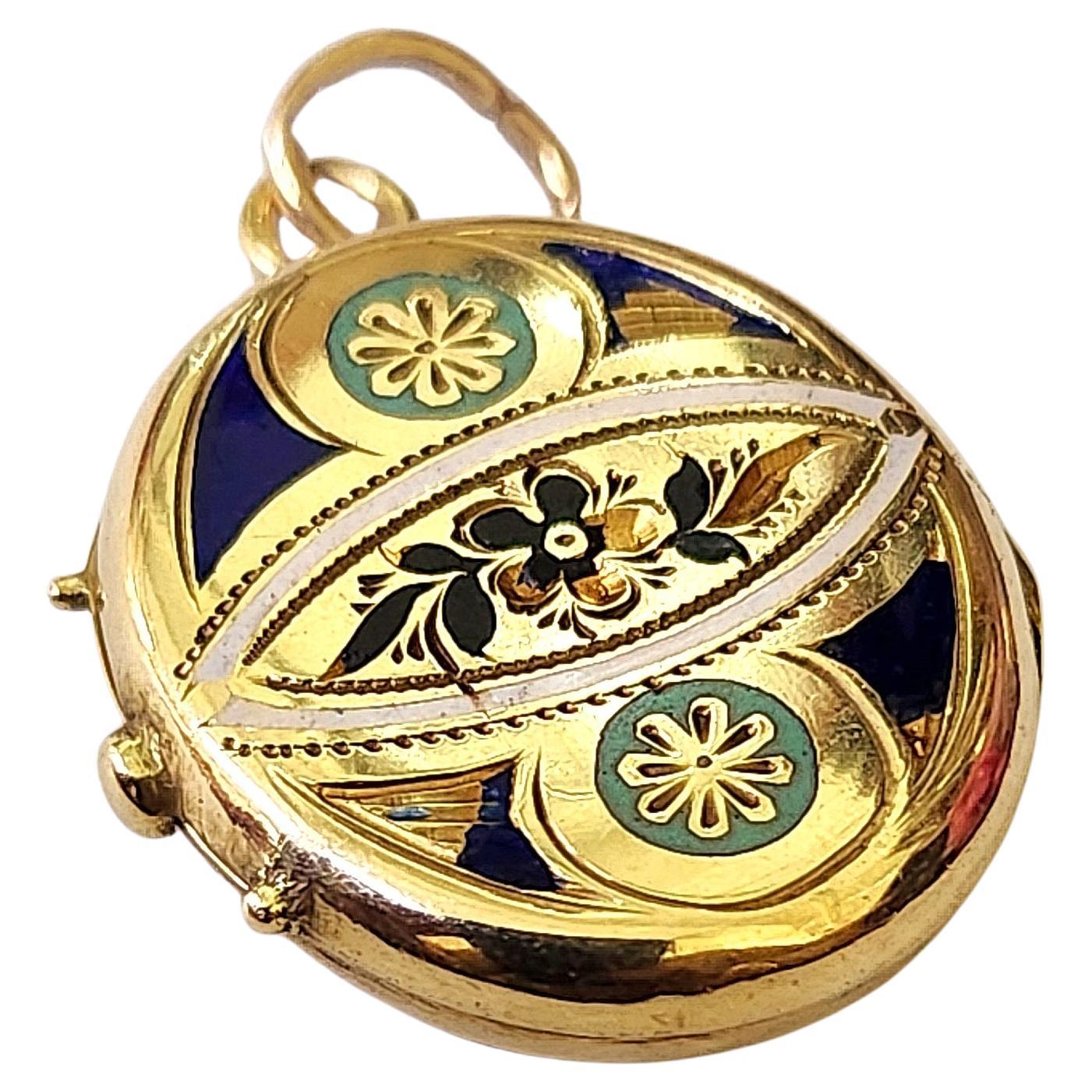 Antico ciondolo russo in oro del 1800 In condizioni buone in vendita a Cairo, EG