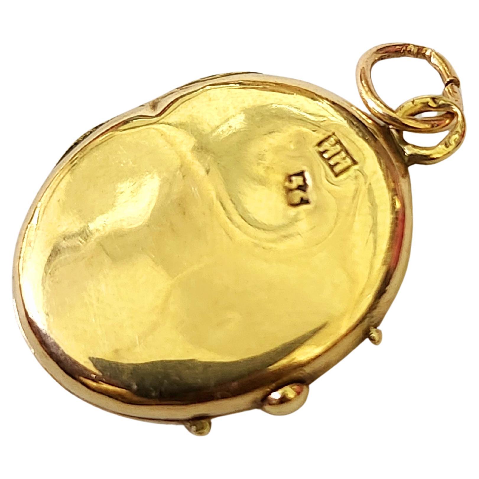 Antico ciondolo russo in oro del 1800 in vendita 2
